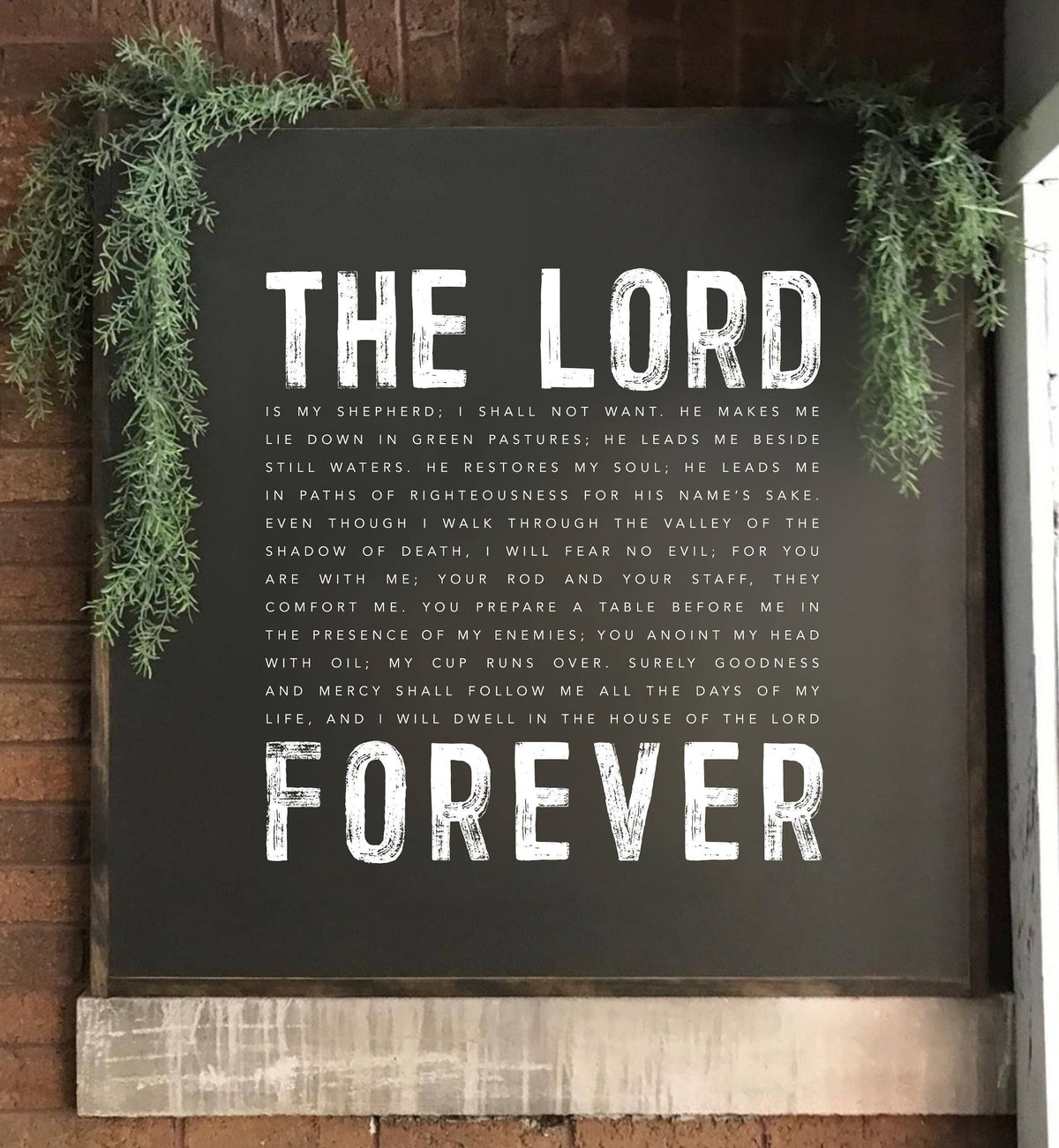 The Shed Interiors - The Lord Is My Shepherd Wood Sign