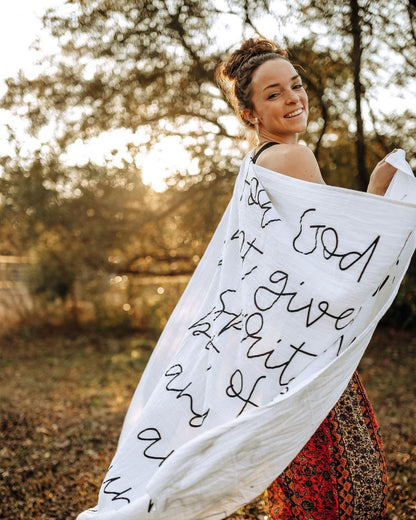 2 Timothy 1:7 faith-based organic muslin swaddle