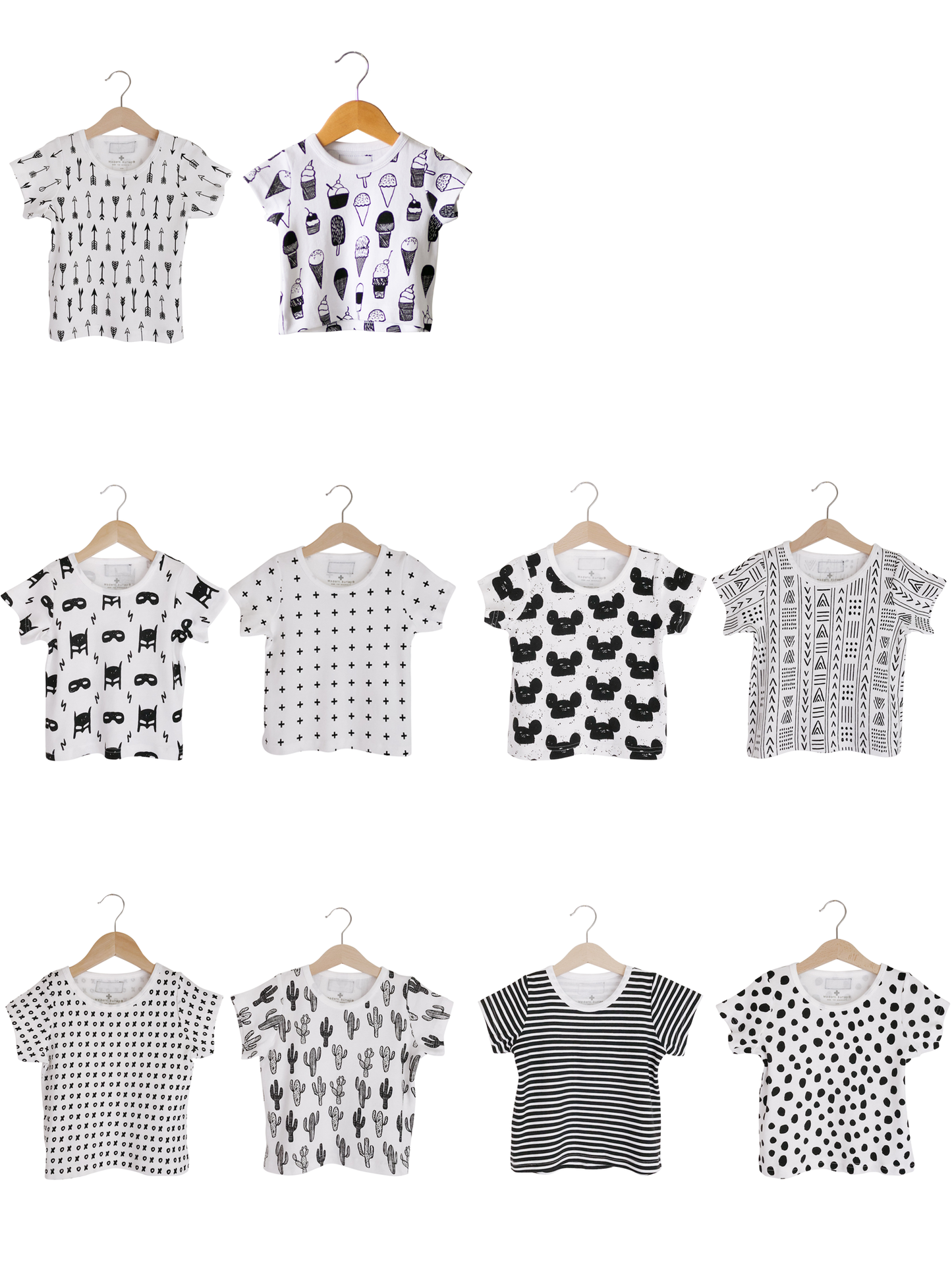 Signature print organic kids tee by Modern Burlap