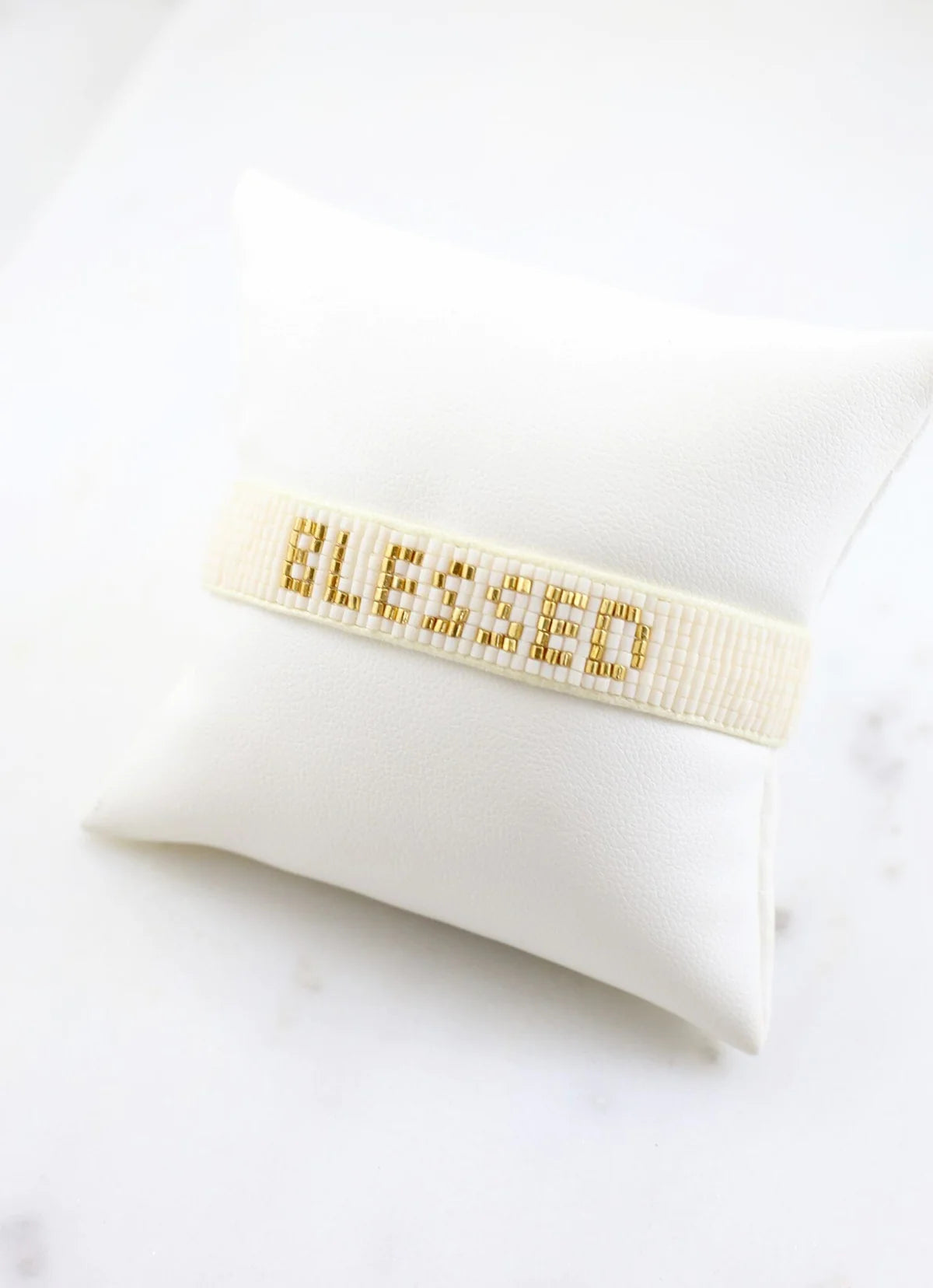 Caroline Hill - Blessed Beaded Bracelet IVORY