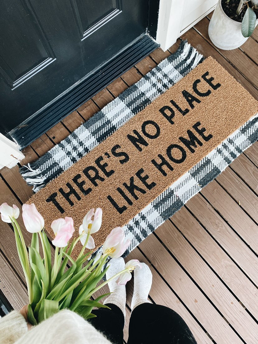 XL Doormat | There's No Place Like Home | Coconut Coir