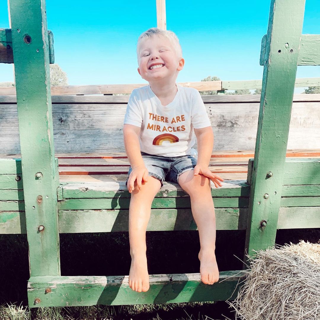 There are miracles Kid's Crewneck Tee