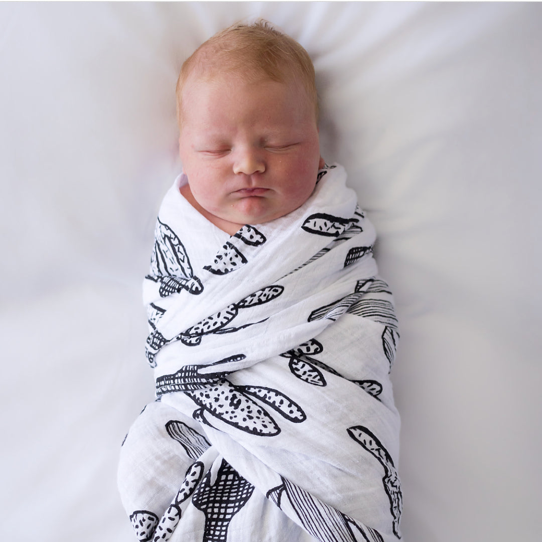 Cactus Organic Swaddle | GOTS Certified Organic Cotton Muslin