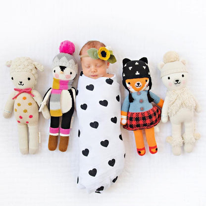 Heart Organic Swaddle | GOTS Certified Organic Cotton Muslin