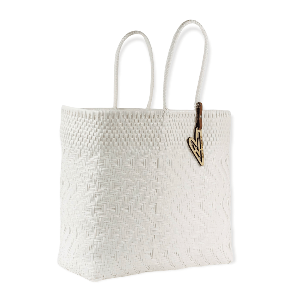 My Maria Victoria - Maria Victoria | Women's Large Tote Bag | OR Saturated White