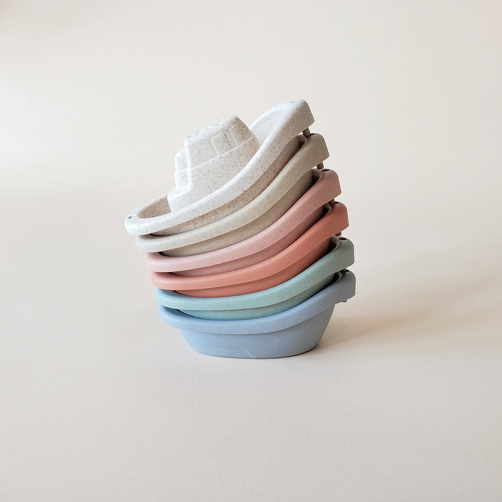 Minito & Co. - Wheat Straw Boat Bath Toy Set
