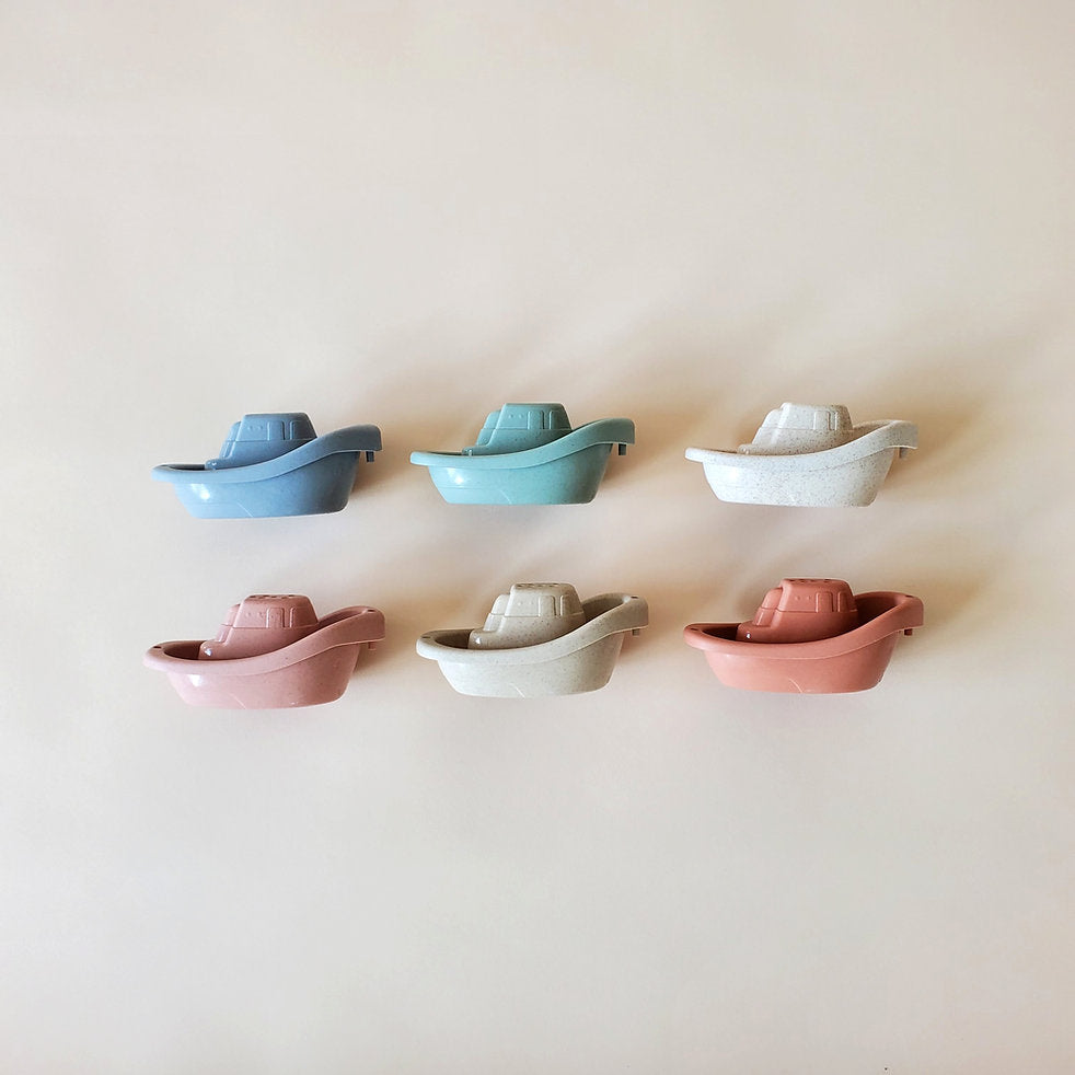 Minito & Co. - Wheat Straw Boat Bath Toy Set