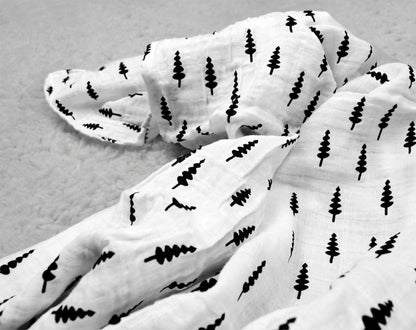 Trees Organic Swaddle | GOTS Certified Organic Cotton Muslin