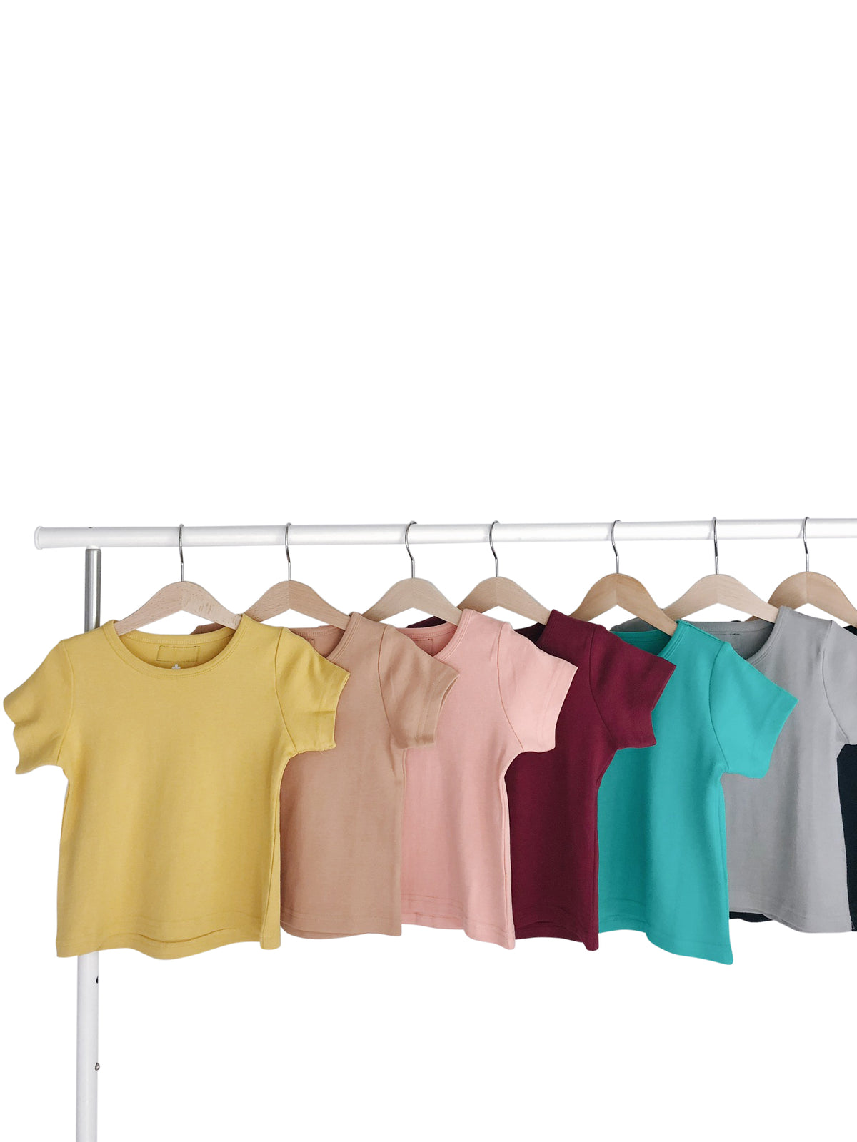Organic Baby and Kids Tee | GOTS Certified Organic Cotton | Solid Colors | Sizes 3 Months to 5 Years