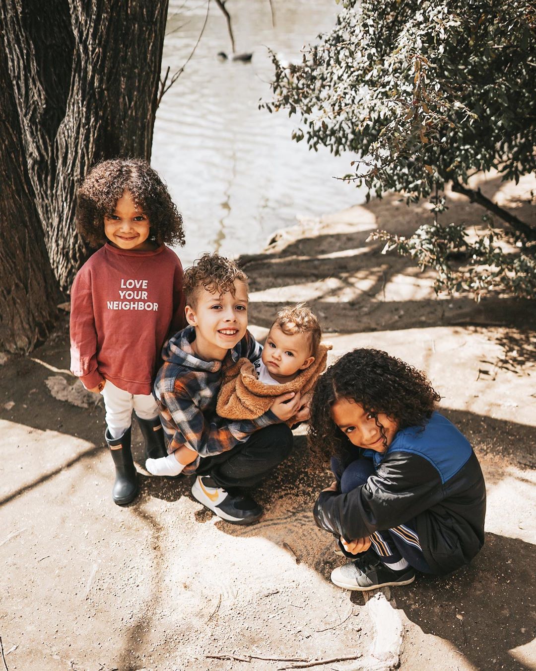 Love Your Neighbor Kids Sweatshirt | GOTS Certified Organic Cotton