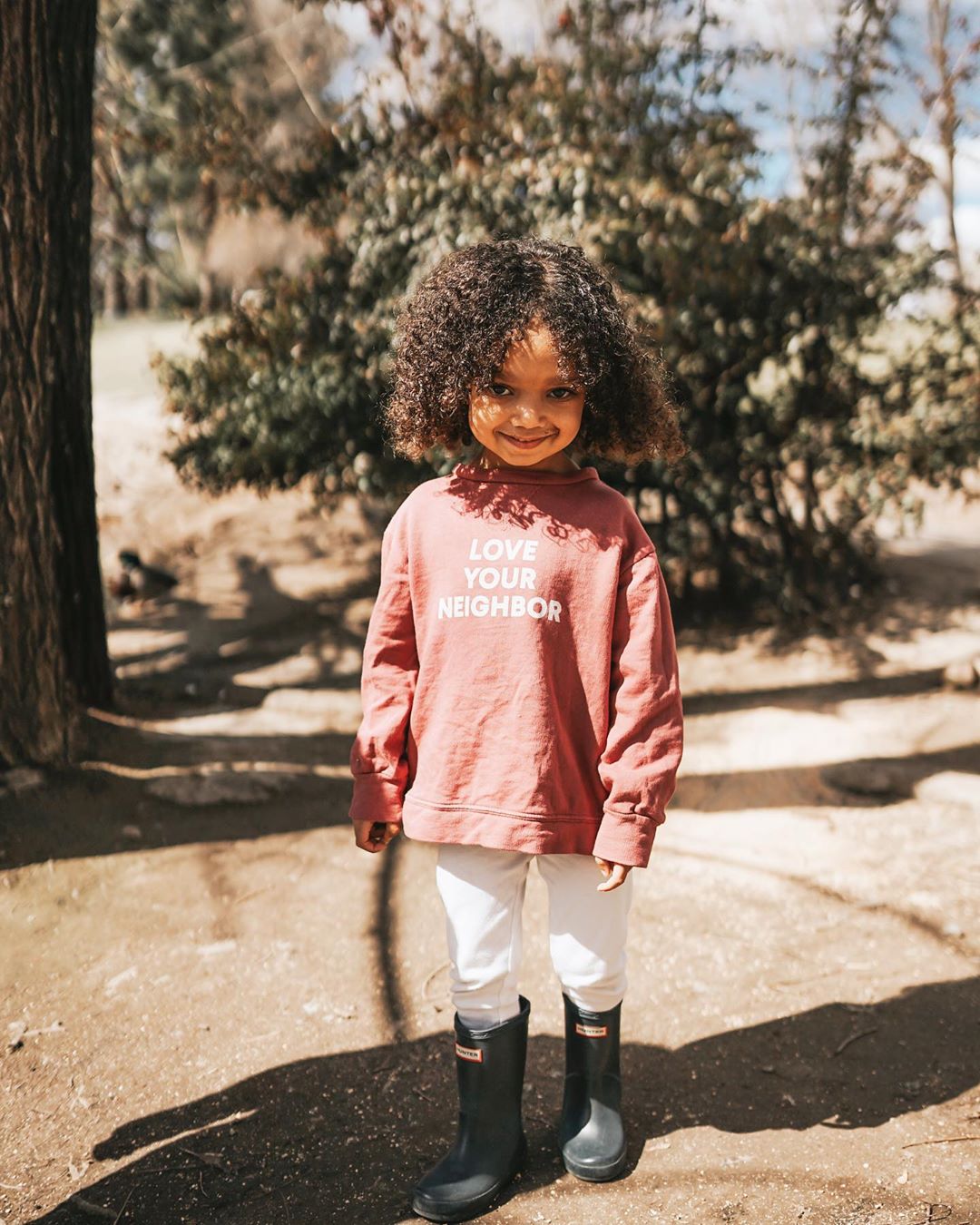 Love Your Neighbor organic cotton kids sweatshirt by Modern Burlap