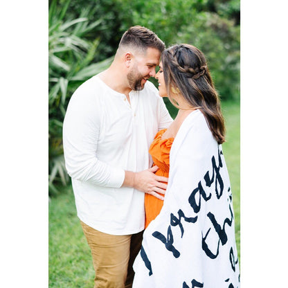 1 Samuel 1:27 Scripture swaddle and wall art by Modern Burlap