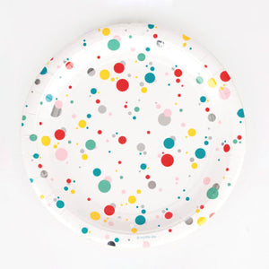 
                  
                    Load image into Gallery viewer, Fine Little Day - 8 Paper Plates Foil Multicolour Bubbles
                  
                