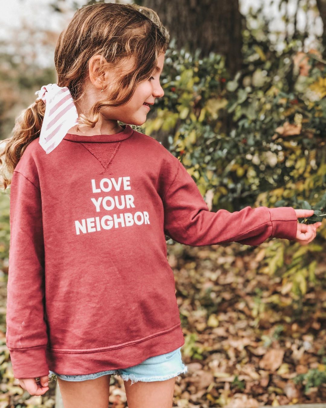 Love Your Neighbor Kids Sweatshirt | GOTS Certified Organic Cotton