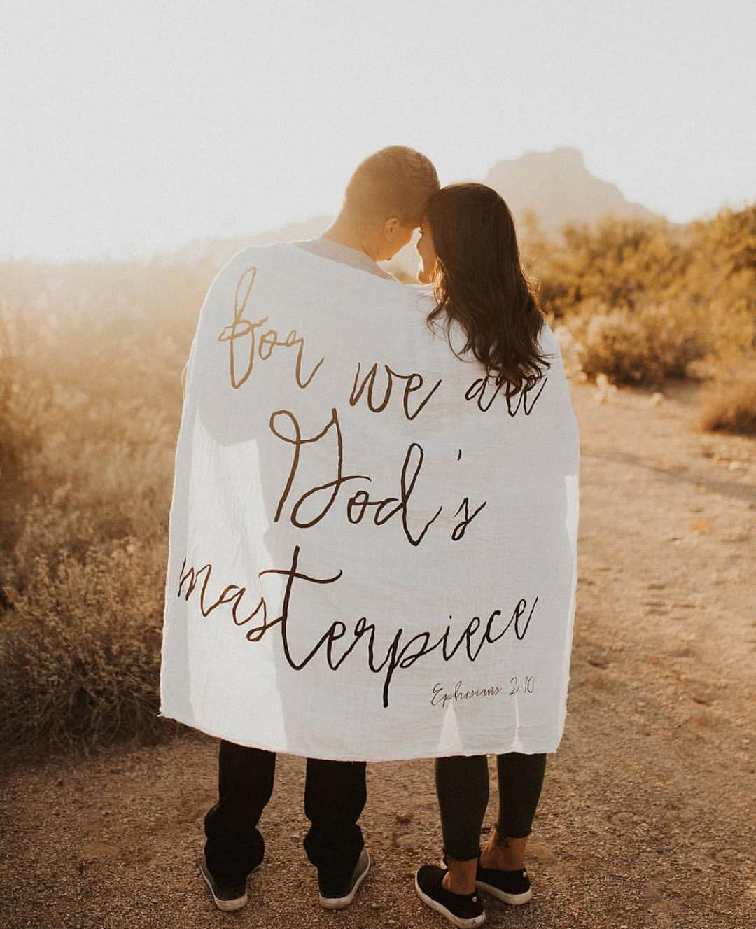 Ephesians 2:10 Scripture Swaddle + Wall Art | GOTS Certified Organic Cotton Muslin