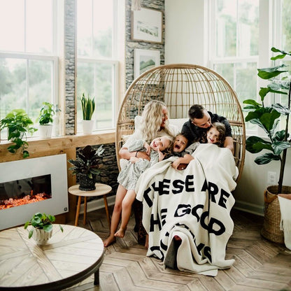 These Are the Good Ol' Days Recycled Cotton Throw | Made in USA