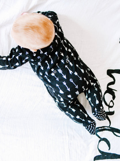 Organic Explorer Back Footie | GOTS Certified Organic Cotton | Signature Prints