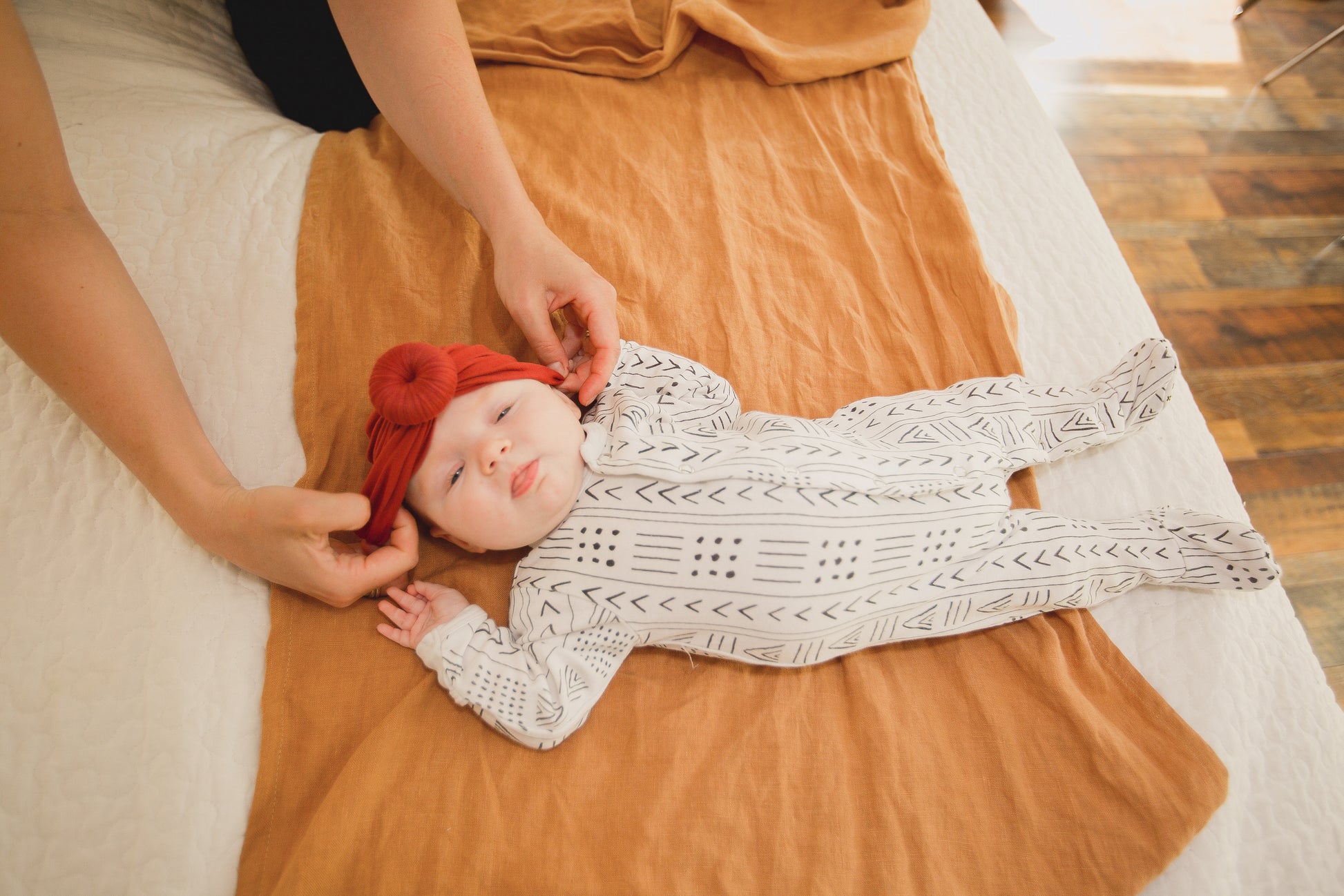 Organic Button Footie | GOTS Certified Organic Cotton | Signature Prints