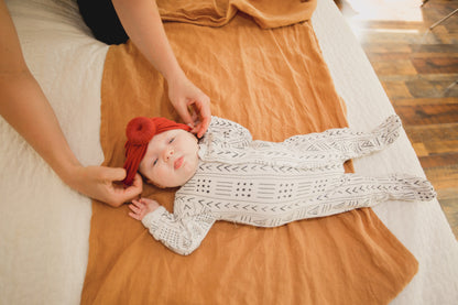 Organic Button Footie | GOTS Certified Organic Cotton | Signature Prints