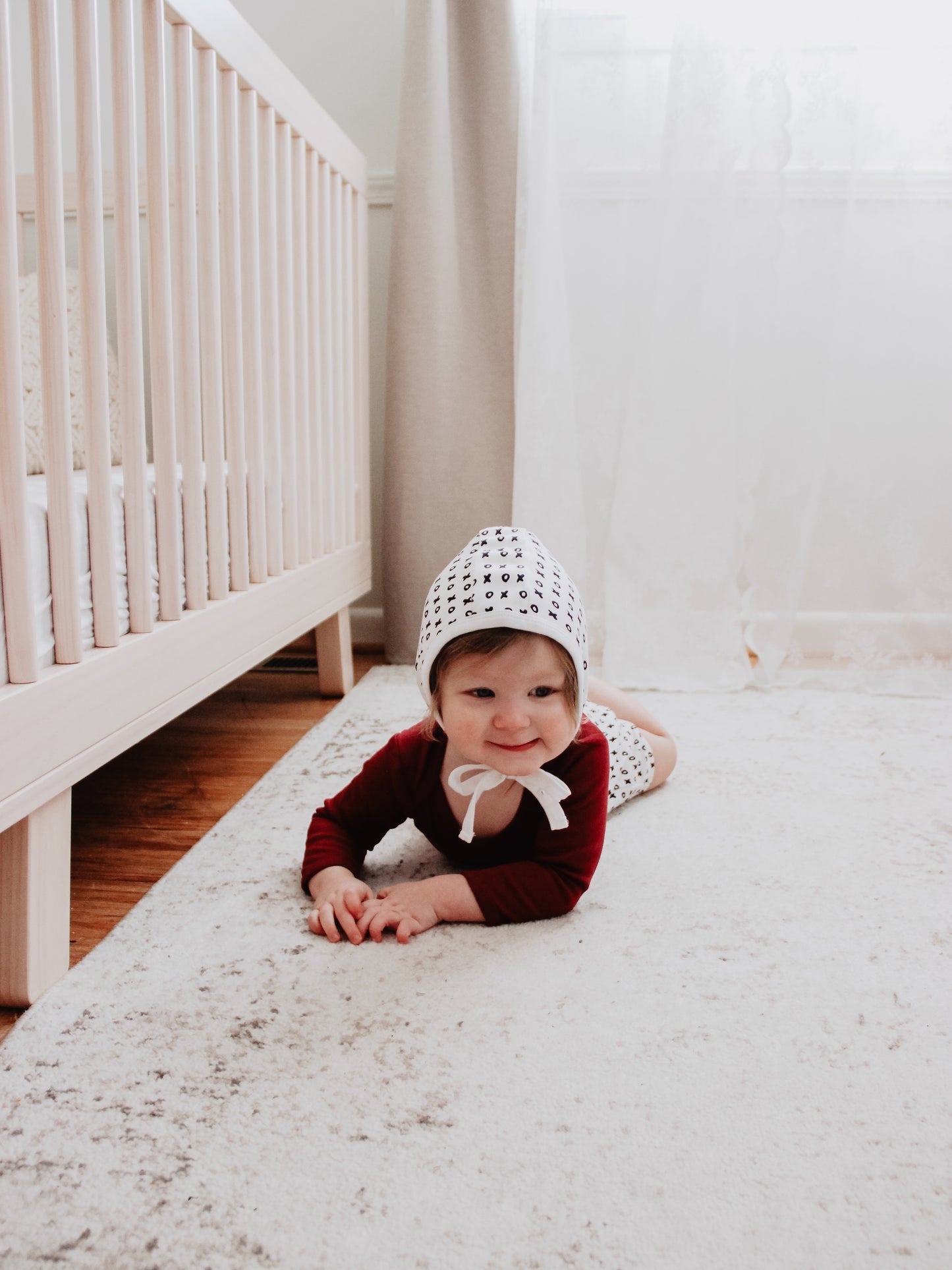 Organic Baby Bonnet | GOTS Certified Organic Cotton | Signature Prints | Sizes 0 to 24 Months
