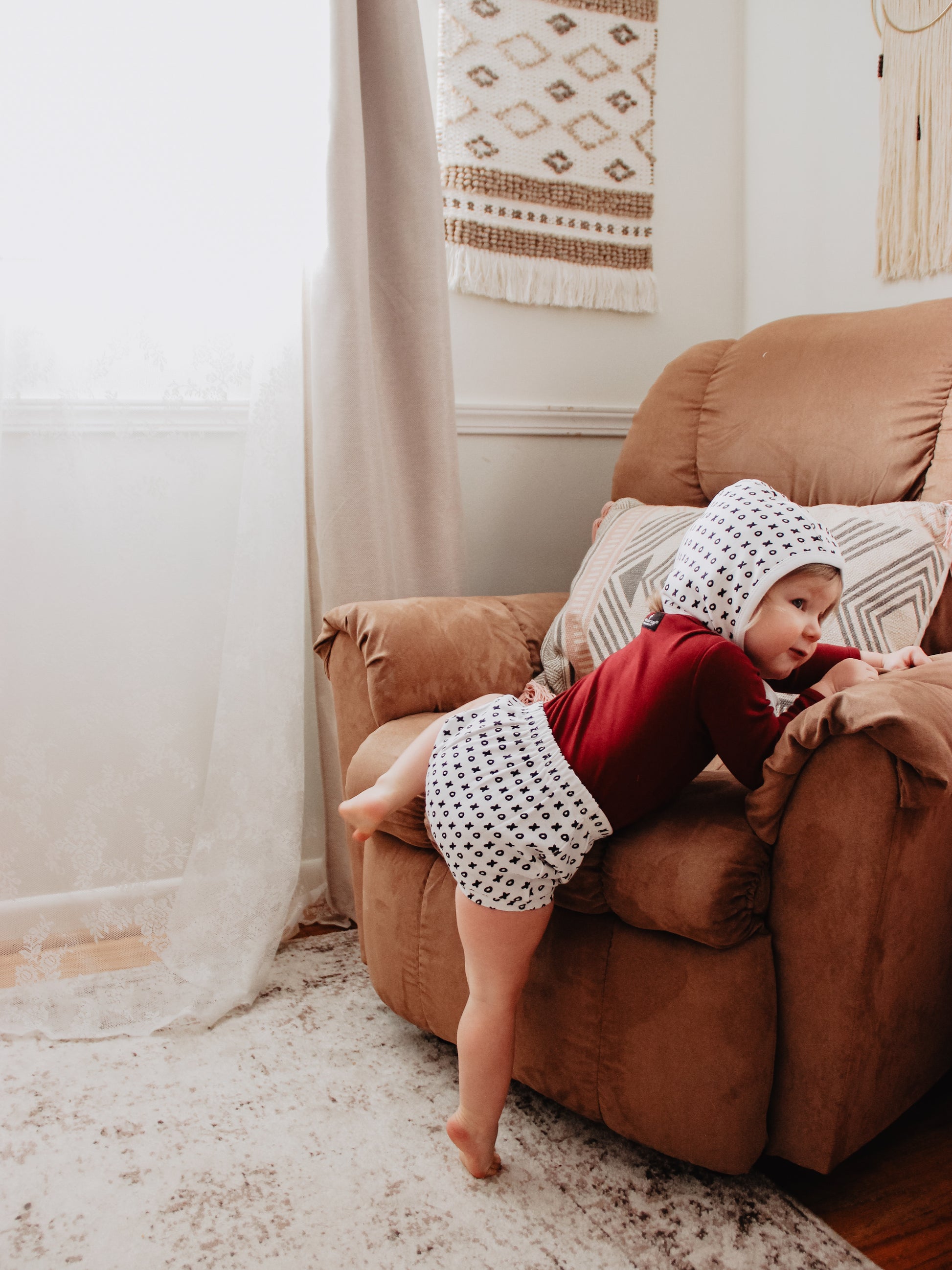 Organic Baby Bonnet | GOTS Certified Organic Cotton | Signature Prints | Sizes 0 to 24 Months