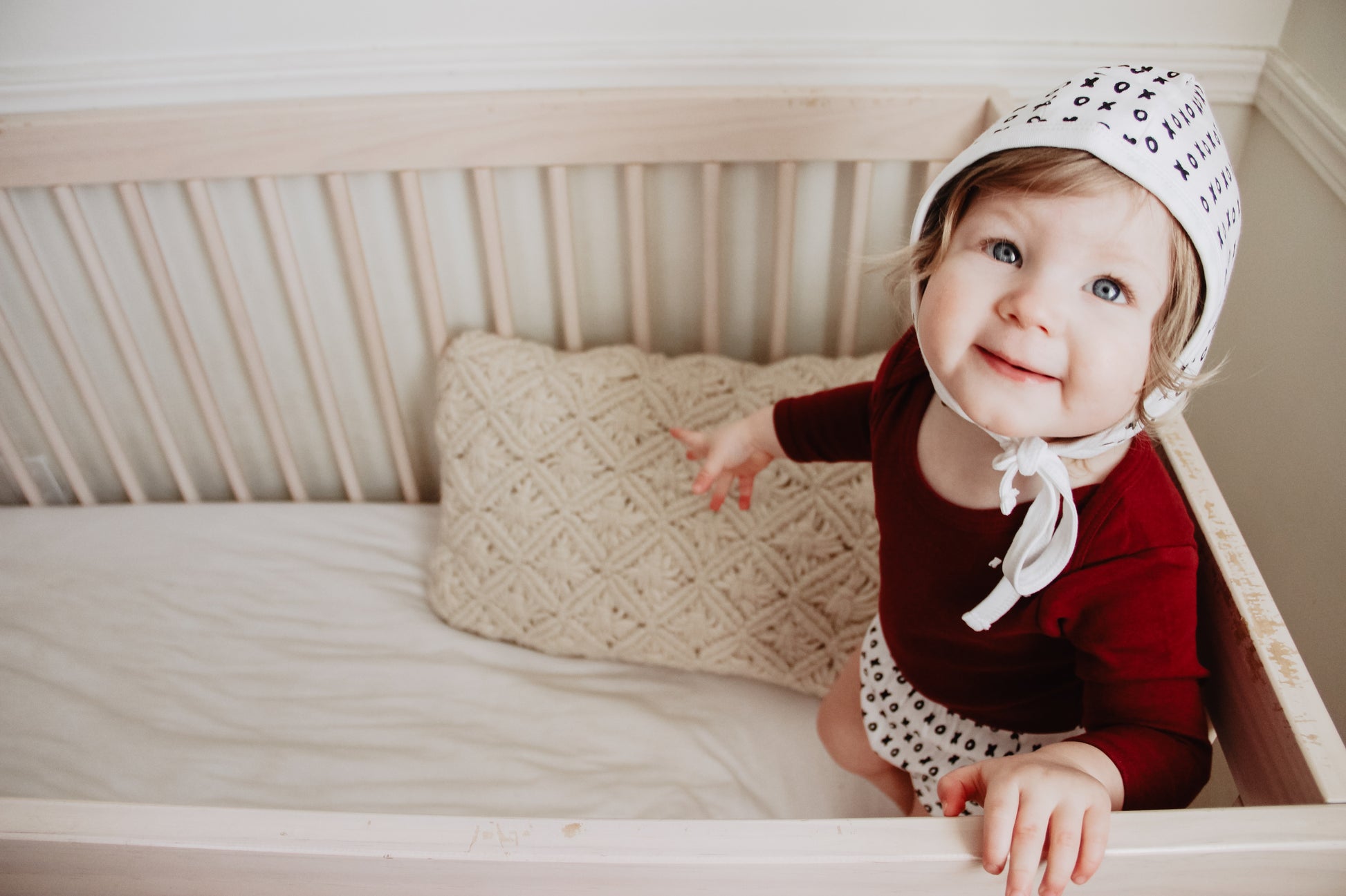 Organic Baby Bonnet | GOTS Certified Organic Cotton | Signature Prints | Sizes 0 to 24 Months