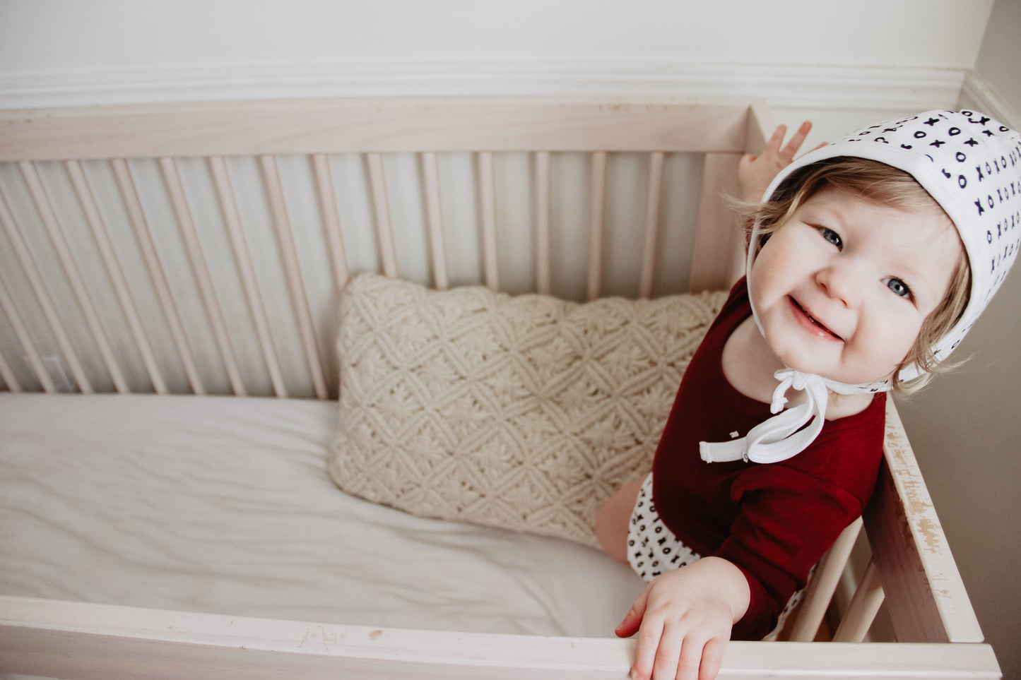 Organic Baby Bonnet | GOTS Certified Organic Cotton | Signature Prints | Sizes 0 to 24 Months