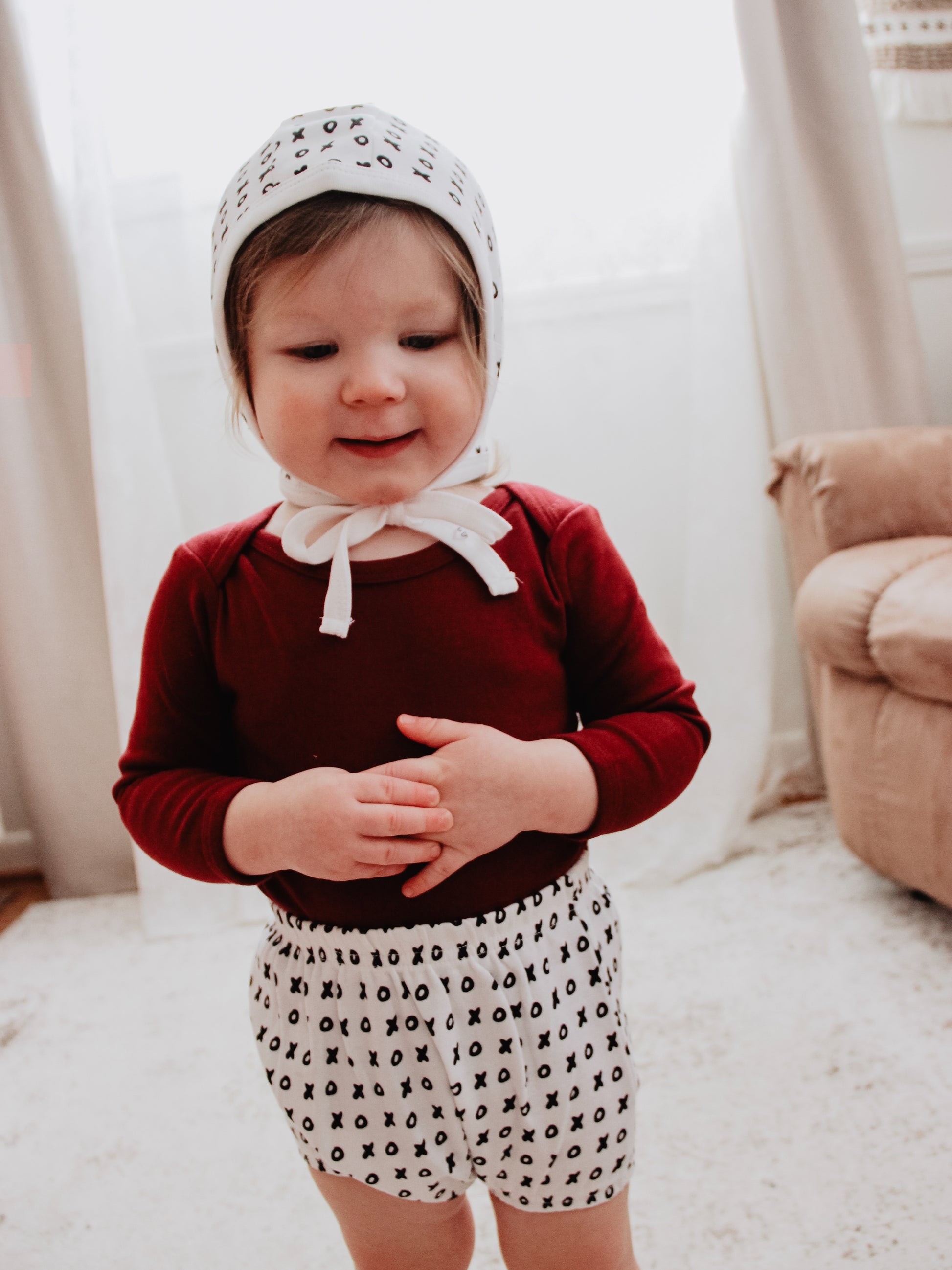 Organic Baby Bonnet | GOTS Certified Organic Cotton | Signature Prints | Sizes 0 to 24 Months
