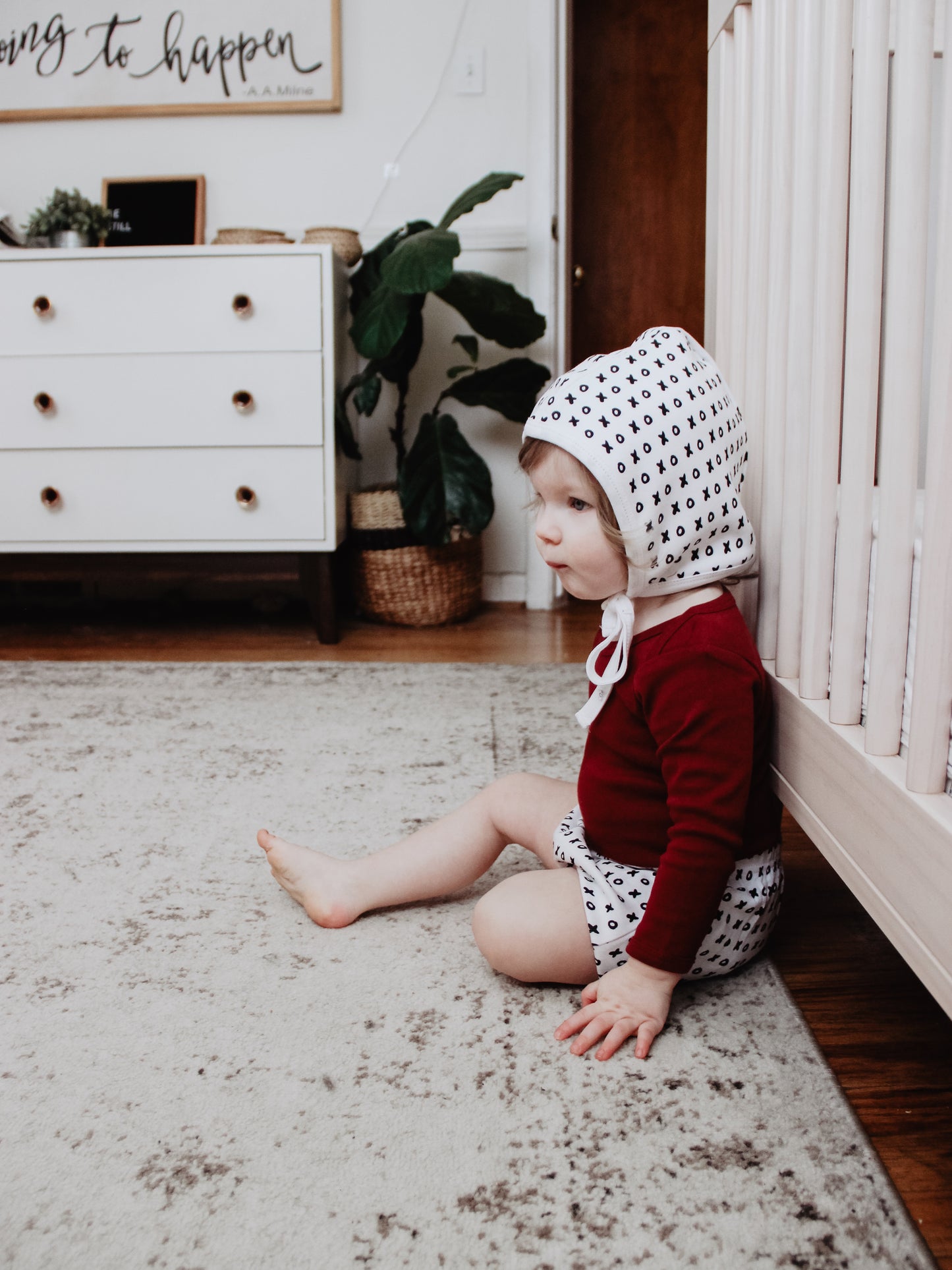 Organic Baby Bonnet | GOTS Certified Organic Cotton | Signature Prints | Sizes 0 to 24 Months