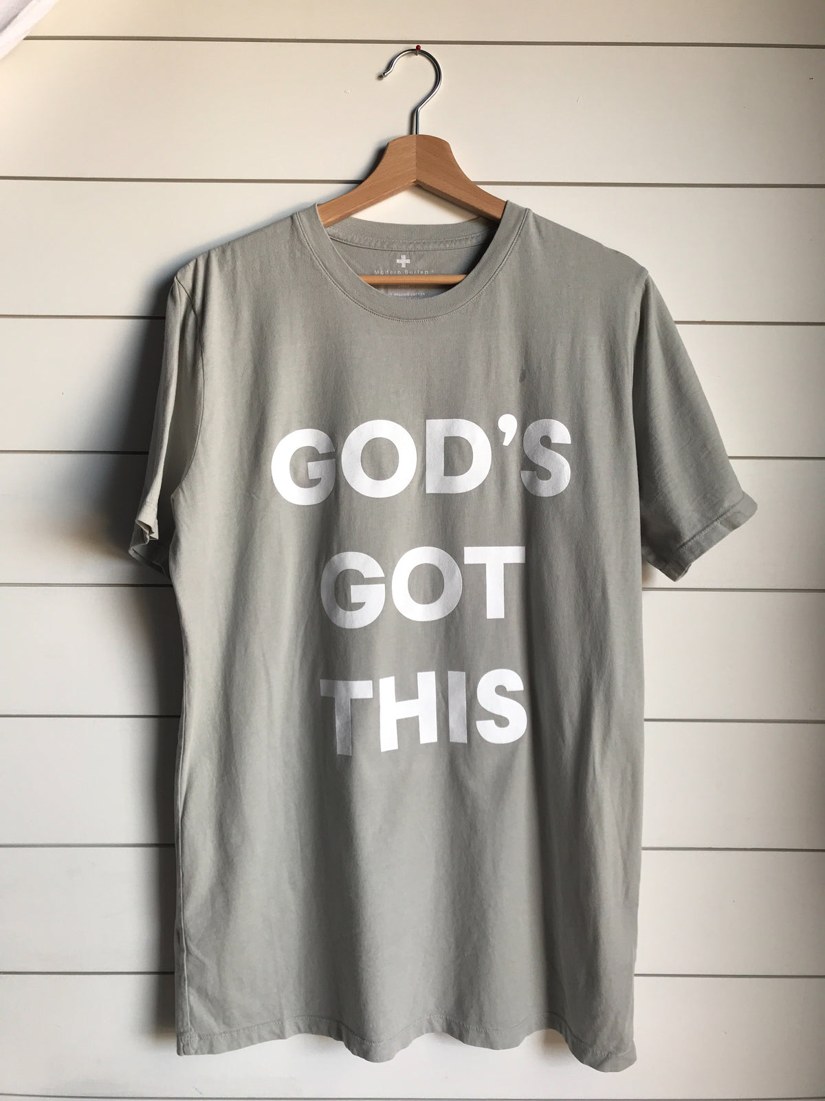 *IMPERFECT* God's Got this Unisex Crewneck Tee -  Light Gray
