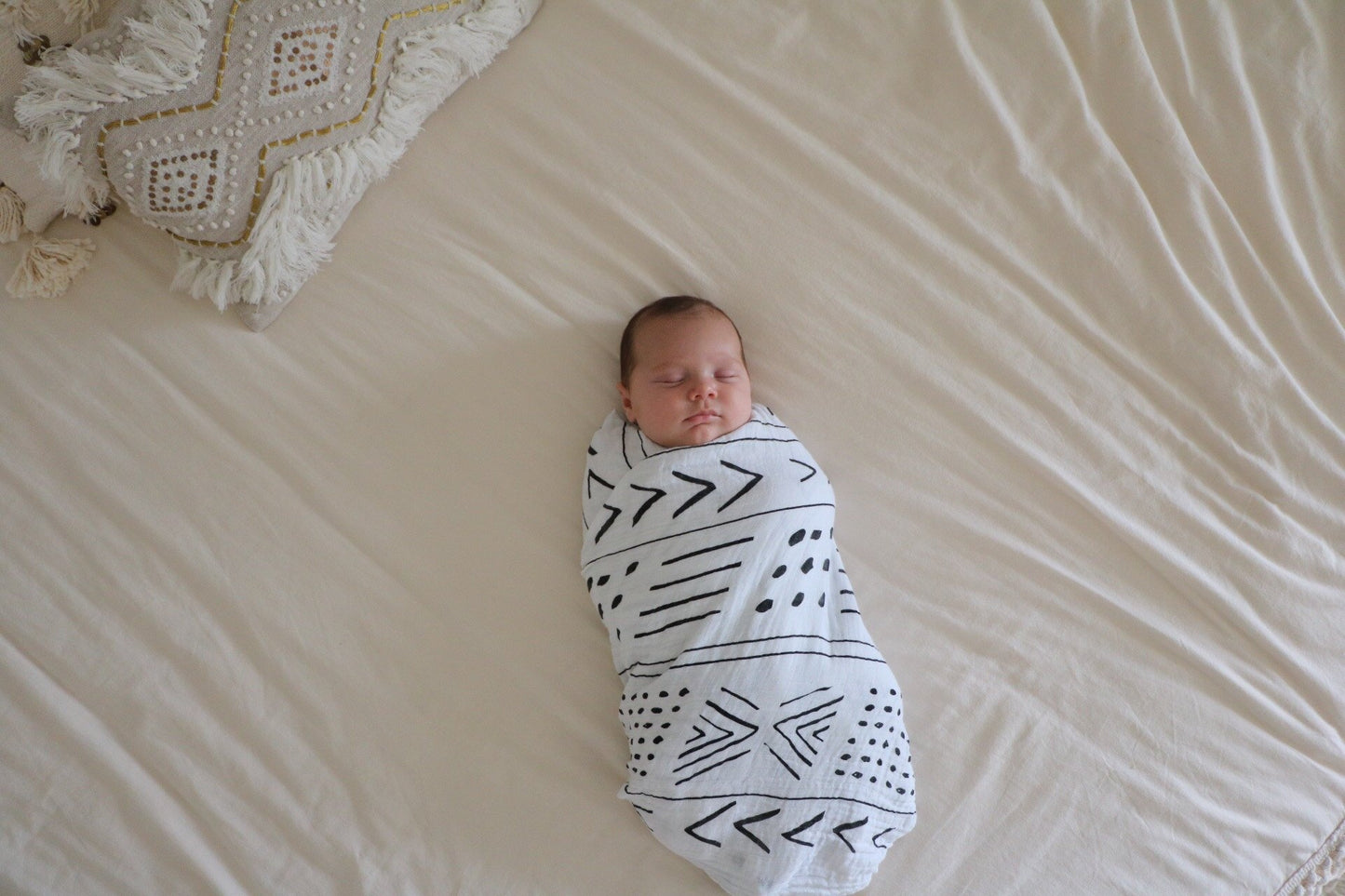 Mud Cloth Organic Swaddle | GOTS Certified Organic Cotton Muslin