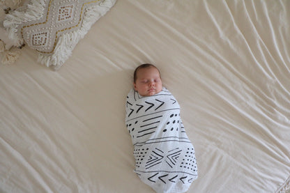 Mud Cloth Organic Swaddle | GOTS Certified Organic Cotton Muslin