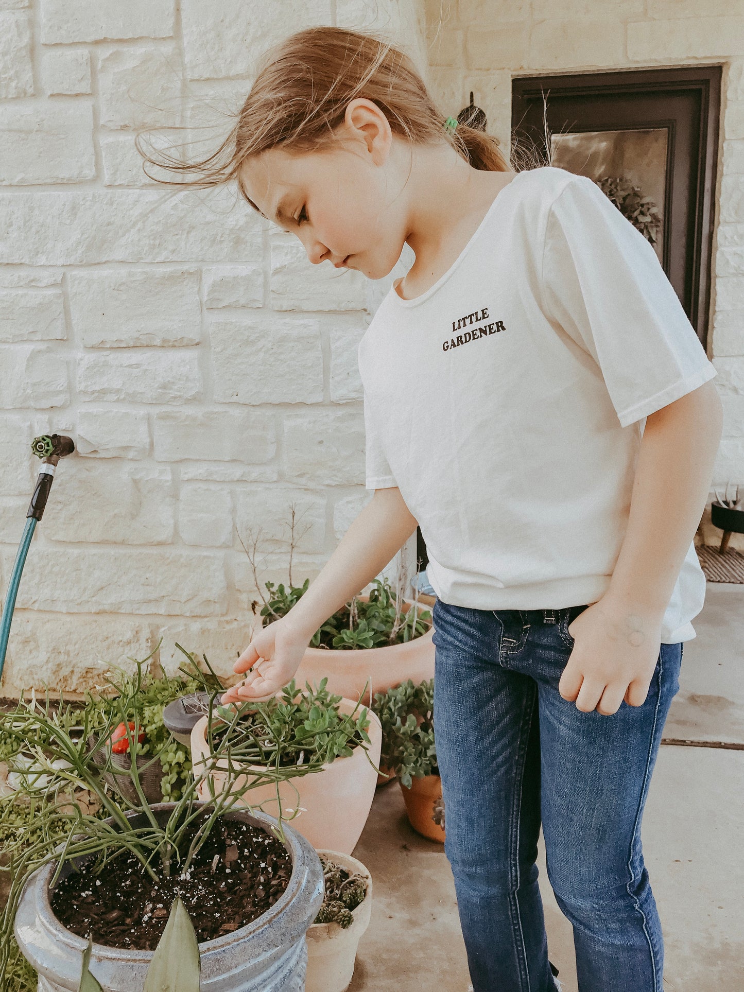 Little Gardener Kid Scoop Neck Tee