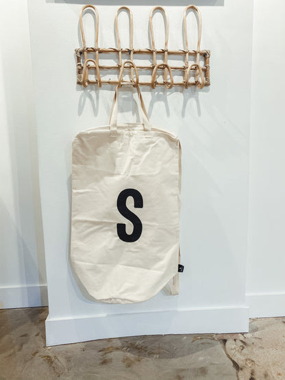 Personalized Initial Canvas Bag | A to Z | Laundry, Travel and Gifting