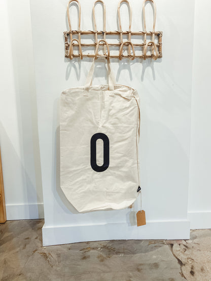 Personalized Initial Canvas Bag | A to Z | Laundry, Travel and Gifting