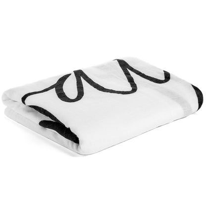 Love You Always Organic Swaddle + Wall Art | GOTS Certified Organic Cotton Muslin