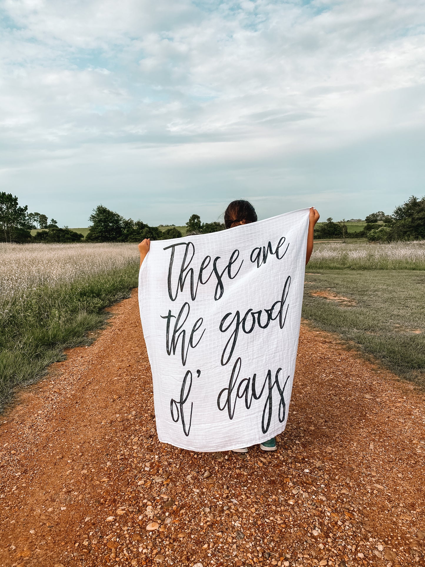 These Are the Good Ol' Days Organic Swaddle | GOTS Certified Organic Cotton Muslin