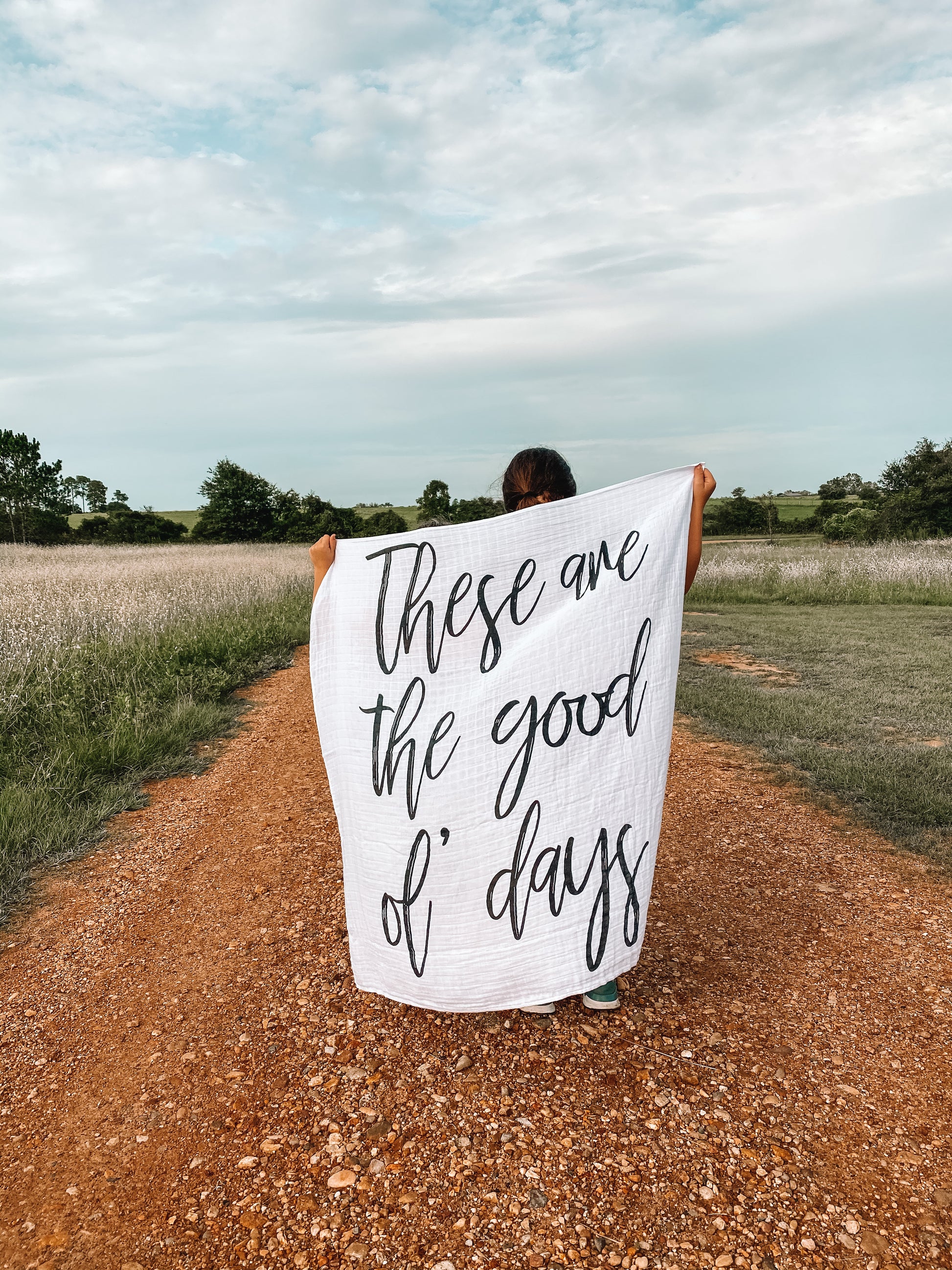These Are the Good Ol' Days Organic Swaddle | GOTS Certified Organic Cotton Muslin