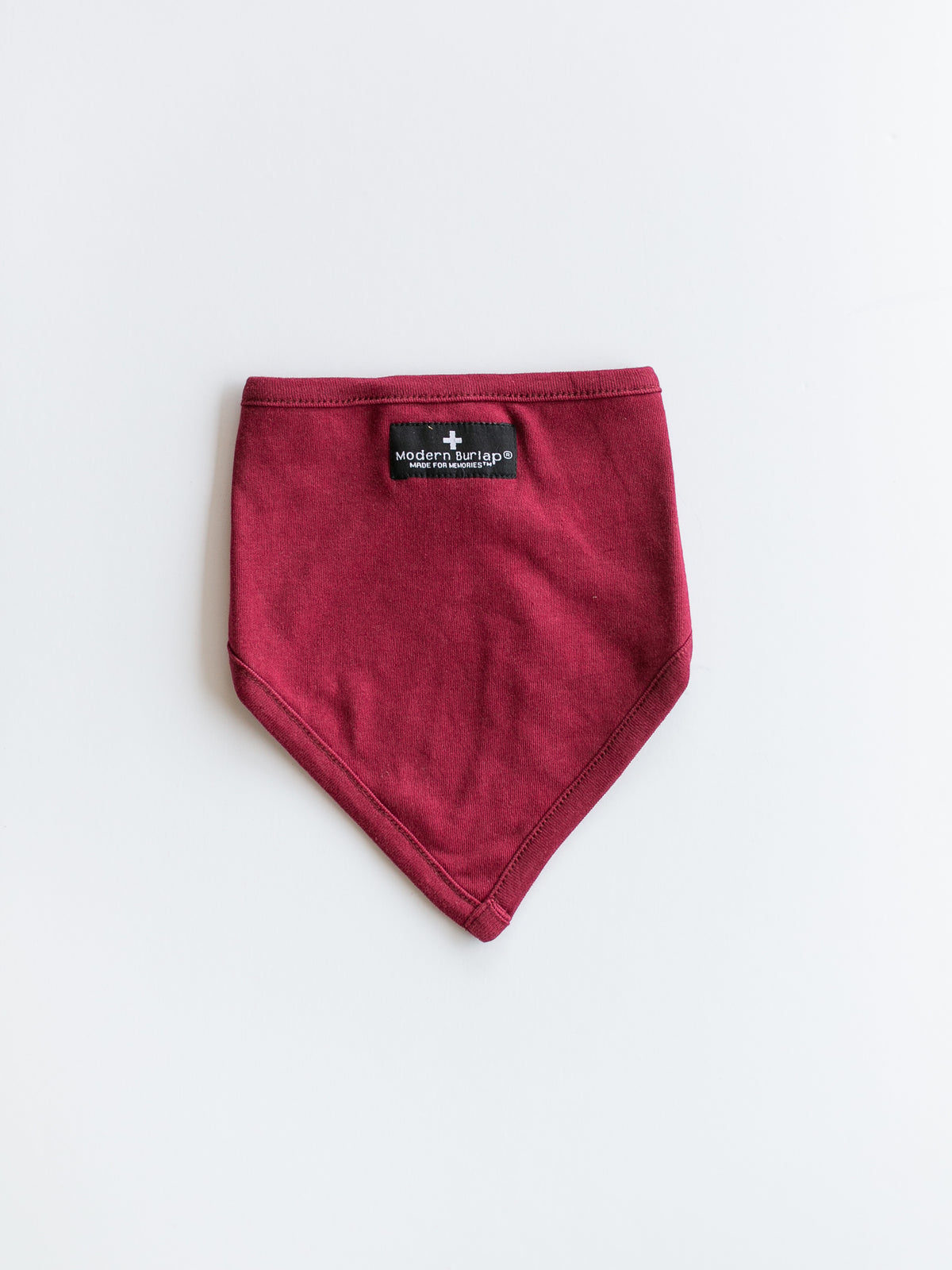 Maroon Organic Bibdana — product photograph.