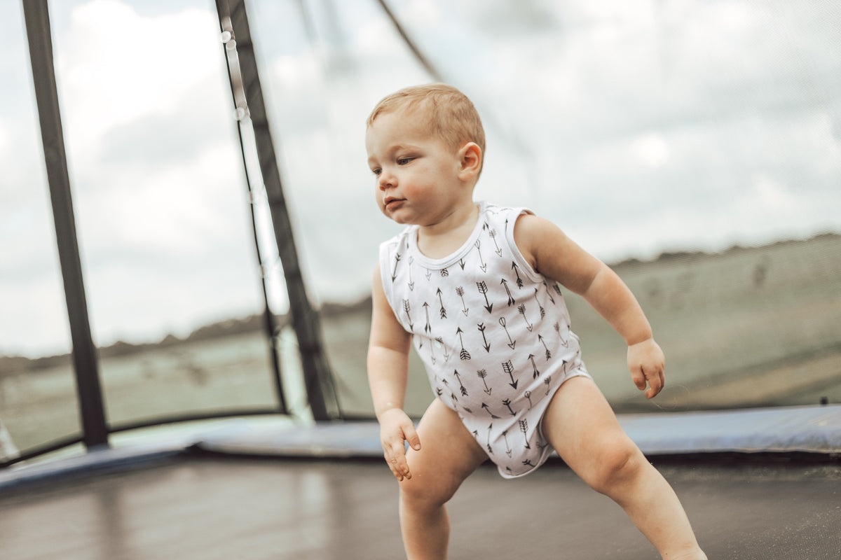 Organic Baby Tank Bodysuit | GOTS Certified Organic Cotton | Signature Prints | Sizes 0 to 24 Months