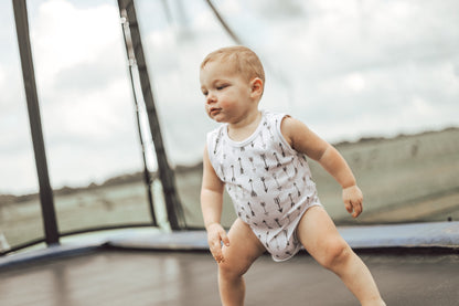 Organic Baby Tank Bodysuit | GOTS Certified Organic Cotton | Signature Prints | Sizes 0 to 24 Months