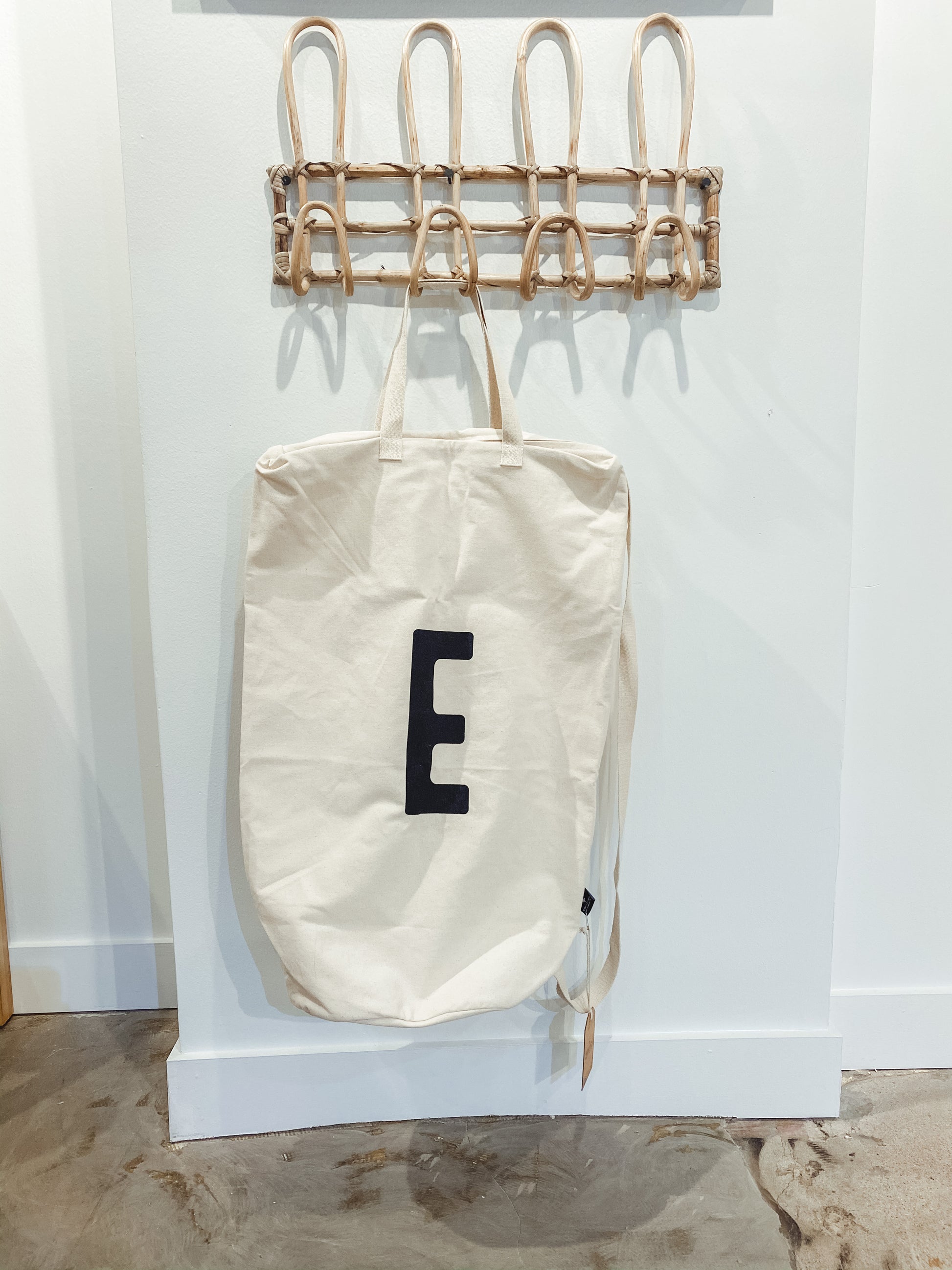 Personalized Initial Canvas Bag | A to Z | Laundry, Travel and Gifting