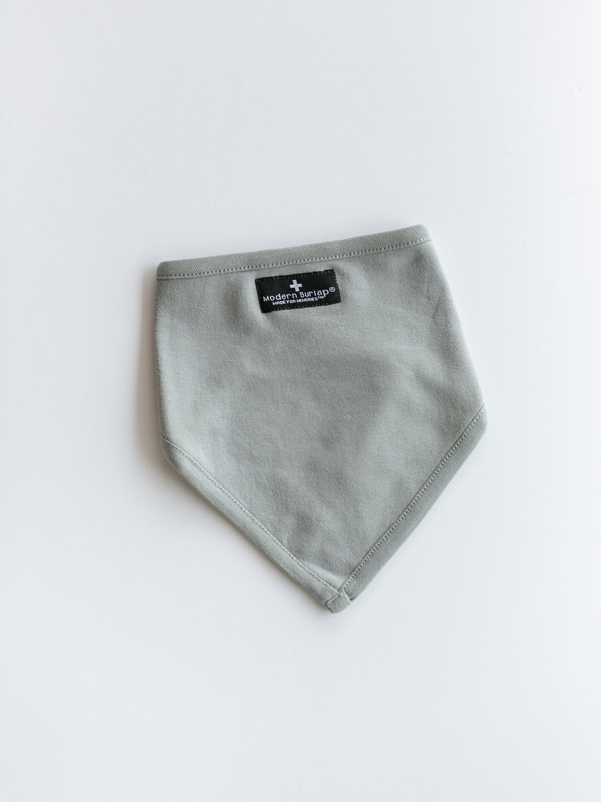 Neutral Gray Organic Bibdana — product photograph.