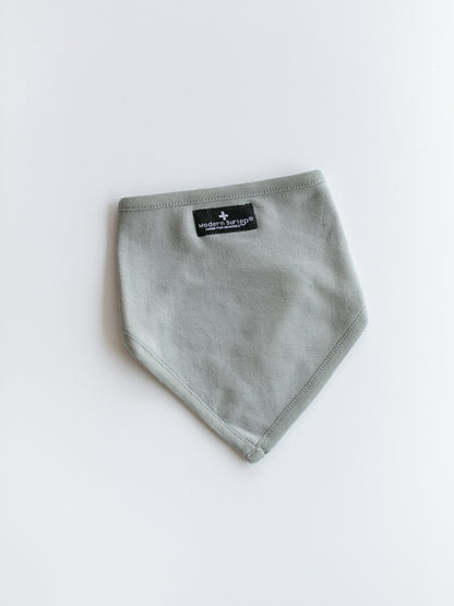 Neutral Gray Organic Bibdana — product photograph.