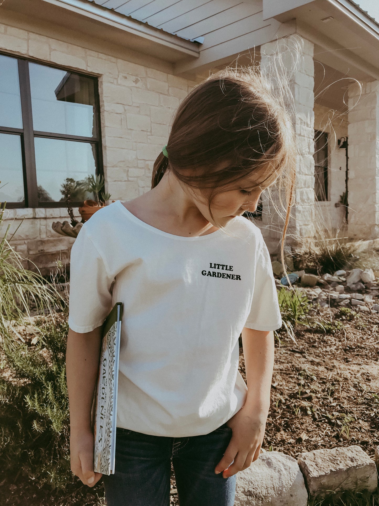 Little Gardener Kid Scoop Neck Tee