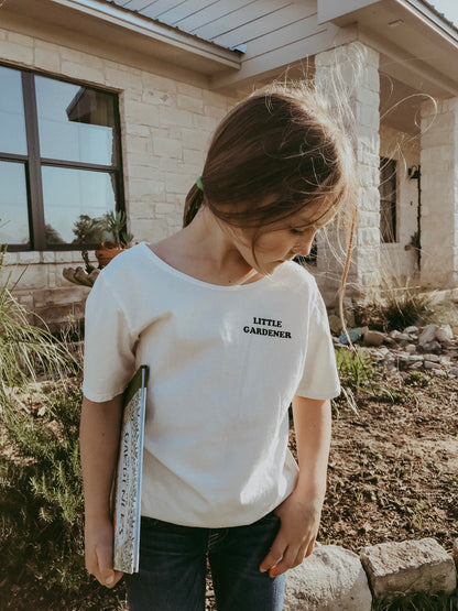 Little Gardener Kid Scoop Neck Tee
