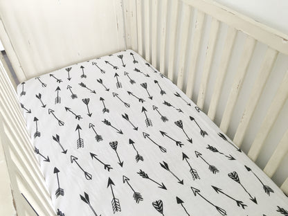 Arrows organic crib sheet by Modern Burlap
