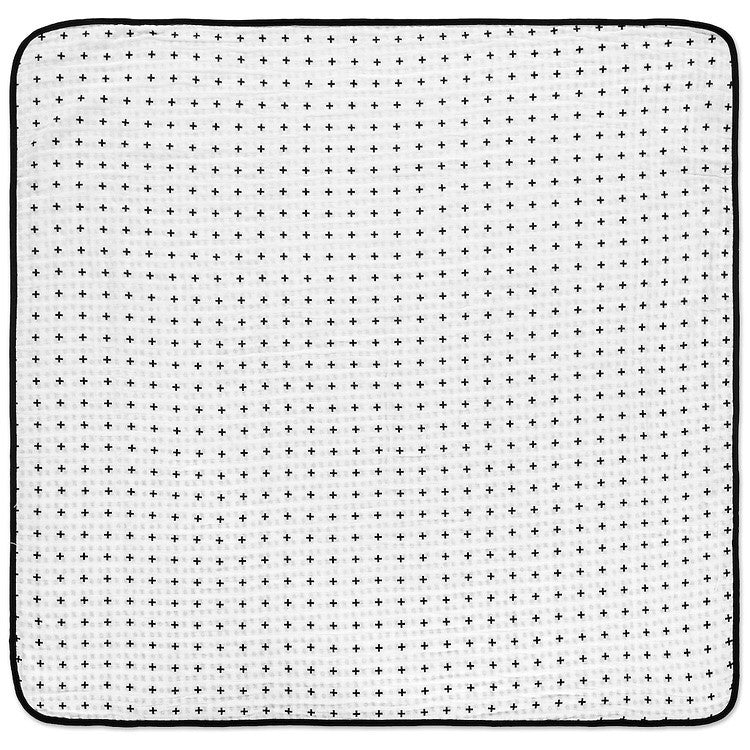 Swiss Cross + XO Reversible Muslin Quilt | GOTS Certified Organic Cotton Muslin