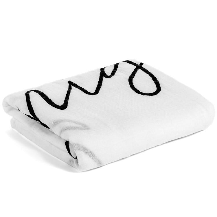 Folded And to All a Good Night Organic Swaddle.