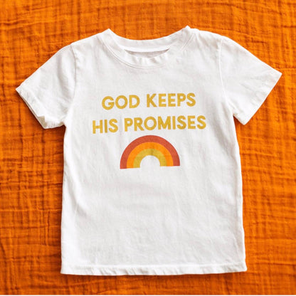 God keeps His promises Kid's Crewneck Tee